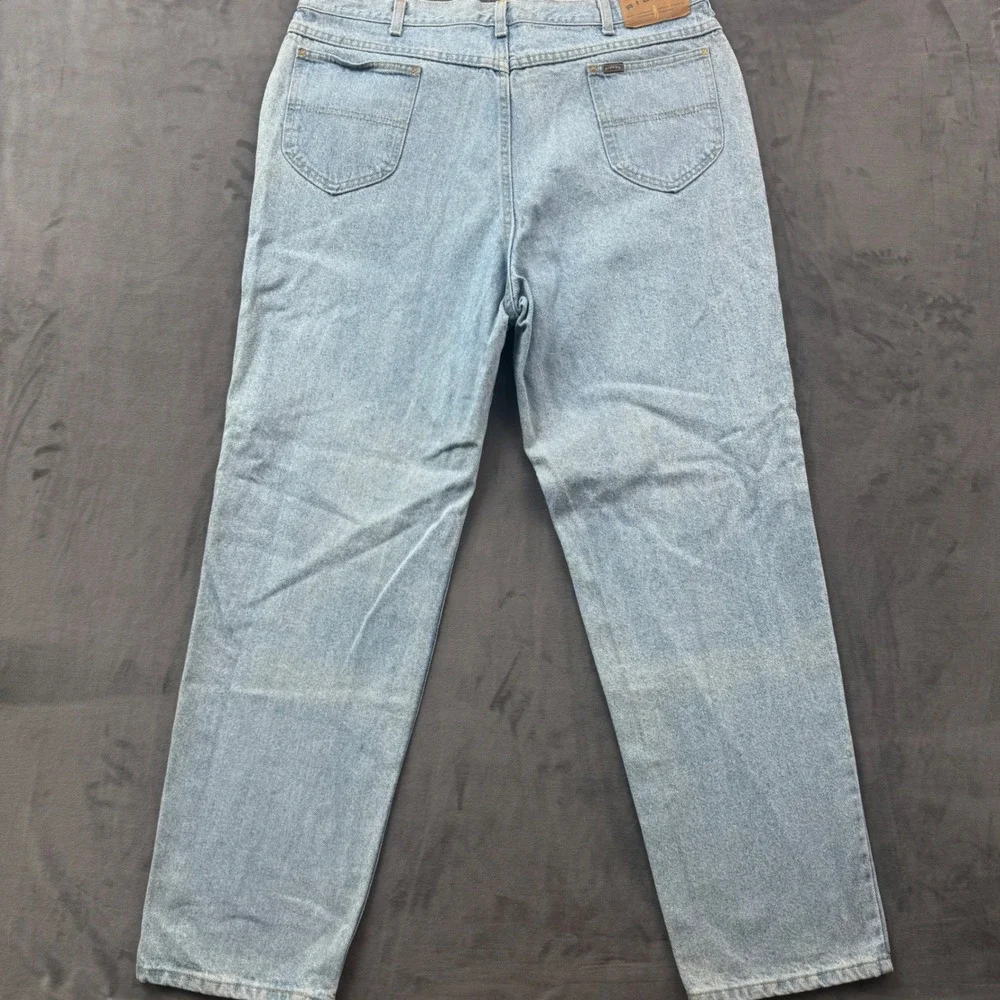 Vintage Denim Riders Jeans Mens Light Wash Straight Leg Blue Cotton Pants